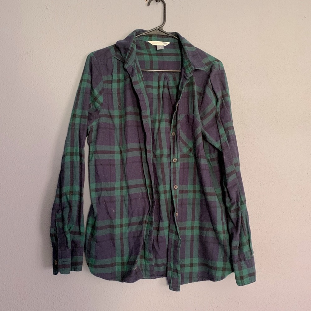 two for one old navy flannels - Women’s large